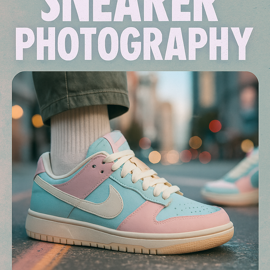 Chụp Ảnh Giày Sneaker Trẻ Trung, Năng Động