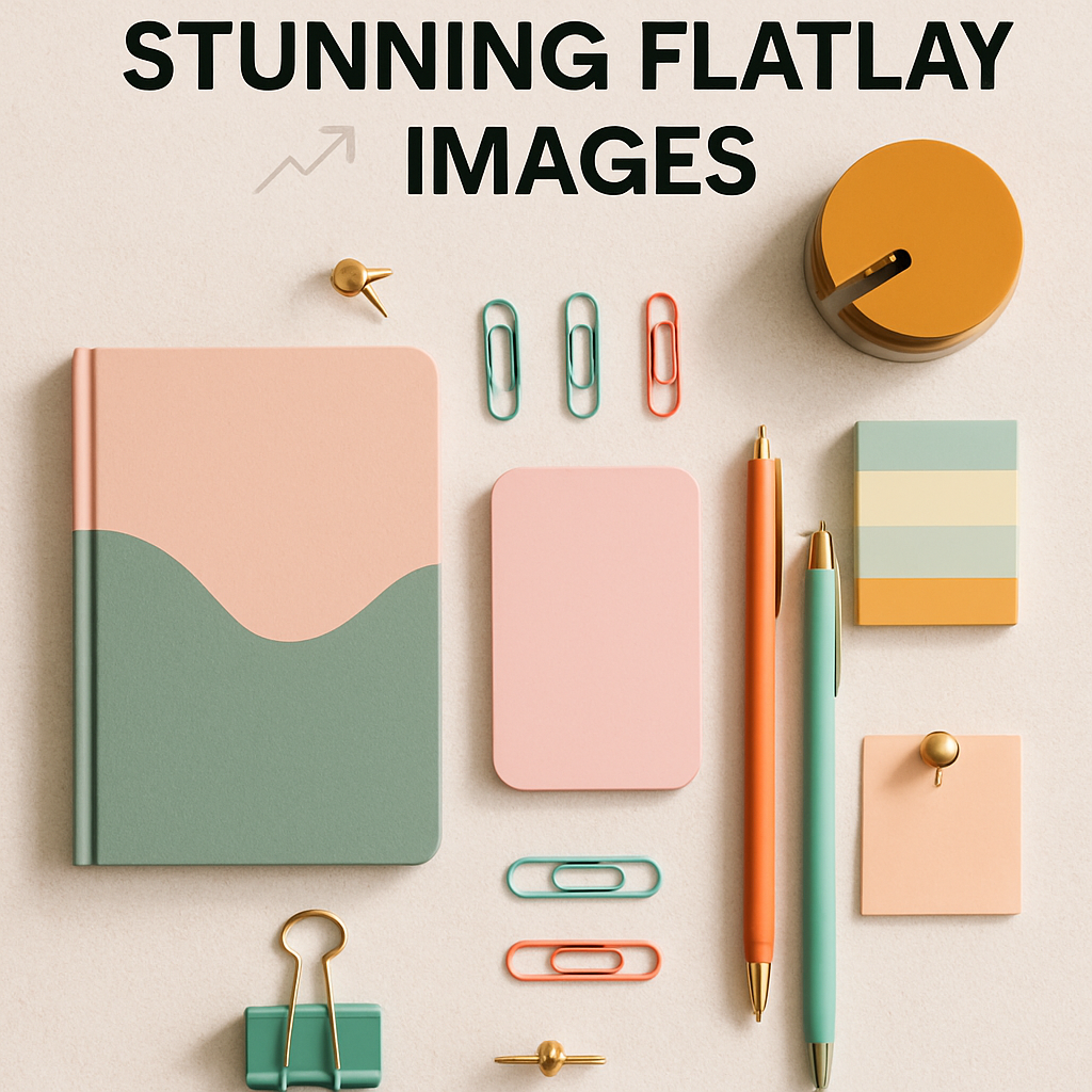 Chụp Flatlay Văn Phòng Phẩm Thu Hút Khách Hàng